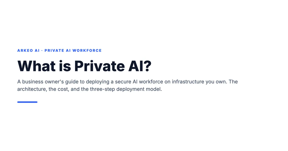 What is Private AI? A business owners guide to a secure AI workforce